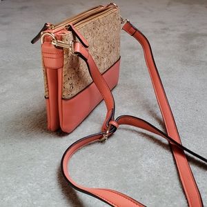 Women's Orange and brown Crossbag, Purse